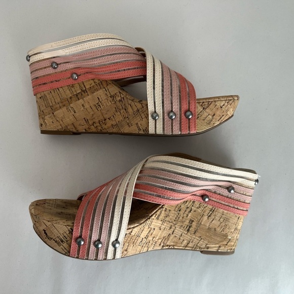 Lucky Brand Womens Mykayla Cork Wedge sandal Size 9 - Picture 11 of 12